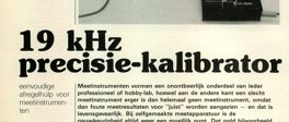 19 kHz precisie-kalibrator - eenvoudige afregelhulp voor meetinstrumenten
