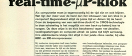 real-time-µP-klok - de tijd in beeld gebracht