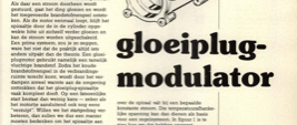 gloeiplugmodulator - starthulp voor modelmotoren