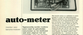 auto-meter - monitor voor benzine-motoren