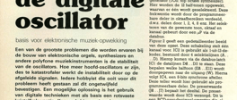 de digitale oscillator - basis voor elektronische muziek-opwekking