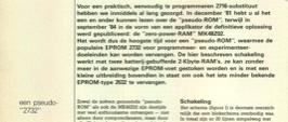 RAM als EPROM - een pseudo-""2732""