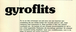 gyroflits - een stilstaand zwaailicht