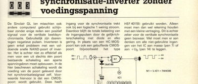 synchronisatie-inverter zonder voedingsspanning
