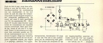 overbelastingbeveiliging voor handboormachine