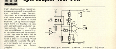 opto-coupler voor TTL