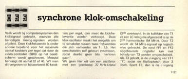 synchrone klok-omschakeling