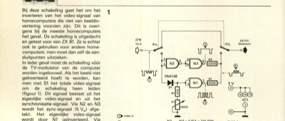 eenvoudige video-inverter voor de ZX 81
