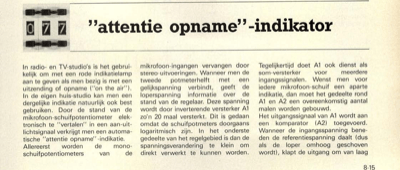 ""attentie opname""-indikator