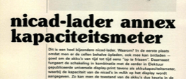 nicad-lader annex kapaciteitsmeter