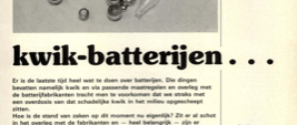 kwik-batterijen… - …of zijn er alternatieven?