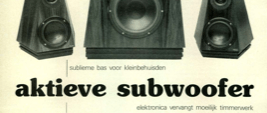 aktieve subwoofer - elektronica vervangt moeilijk timmerwerk