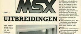 MSX-uitbreidingen (1) - een serie over MSX en de buitenwereld