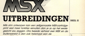MSX-uitbreidingen (2) - zelfbouw cartridgeprint