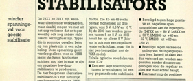 low-drop-stabilisators - minder spanningsval voor goede stabilisatie