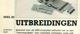 MSX-uitbreidingen (3) - multi-slot-kaart