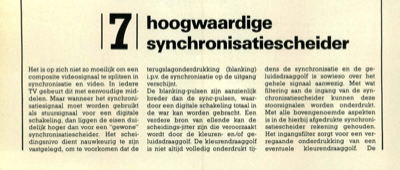 hoogwaardige synchronisatiescheider