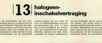 halogeen-inschakelvertraging