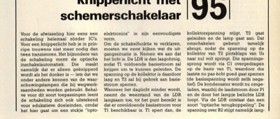 knipperlicht met schemerschakelaar