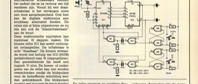 digitale stappenschakelaar met eindstops