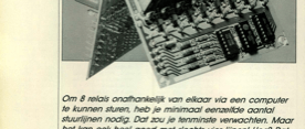8-voudige relaiskaart - relaissturing per computer
