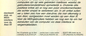disk en midi voor Atari 1040ST - standaard disk- en MIDI-interface voor de Atari ST