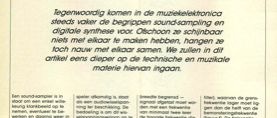 sound-sampling en digitale synthese