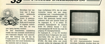 8-kanaals spanningsdisplay