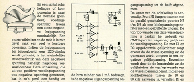 negatieve spanningsbron