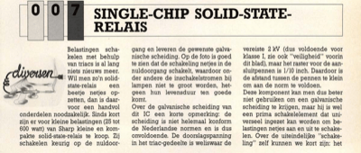 single-chip solid-state-relais