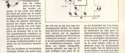 ontvanger voor draadloze hoofdtelefoon