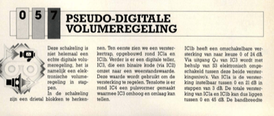 pseudo-digitale volumeregeling