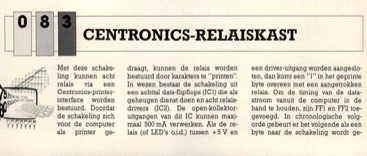 Centronics-relaiskast