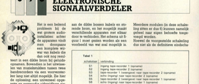 elektronische signaalverdeler