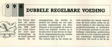 dubbele regelbare voeding