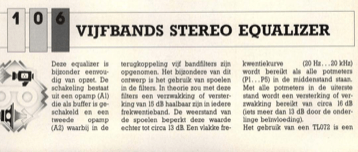 vijfbands stereo equalizer