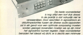 puristische voorversterker - vervormingsarme signaalbewerker