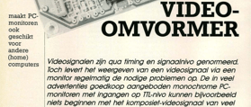 video-omvormer - maakt PC-monitoren ook geschikt voor andere (home)computers