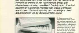 Centronics-interface voor dia-presentator