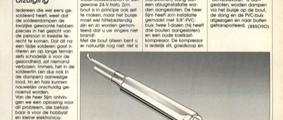 kanttekeningen - soldeerdamp-afzuiging