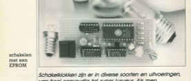 eenvoudige schakelklok - schakelen met een EPROM