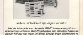 PC-videokaarten op een rij - iedere videokaart zijn eigen monitor