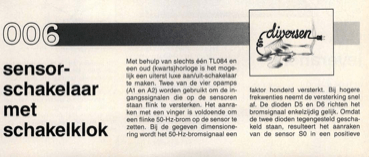 sensorschakelaar met schakelklok