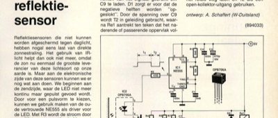 daglicht-ongevoelige reflektiesensor