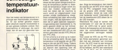 eenvoudige temperatuur-indikator