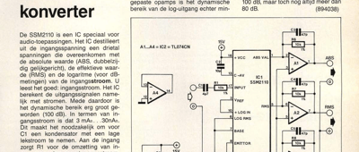 ABS/RMS/LOG-konverter