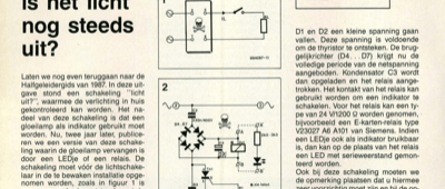 is het licht nog steeds uit?
