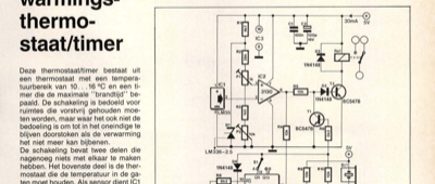 bijverwarmingsthermostaat/timer