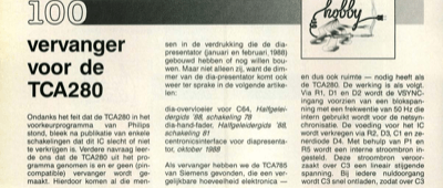vervanger voor de TCA280