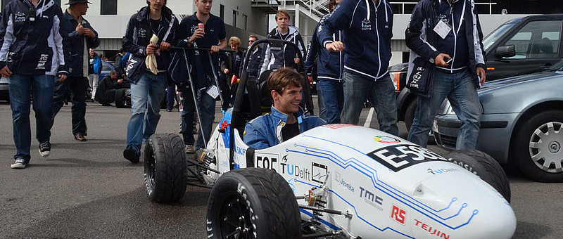 Studenten TU Delft succesvol met elektrische race-auto